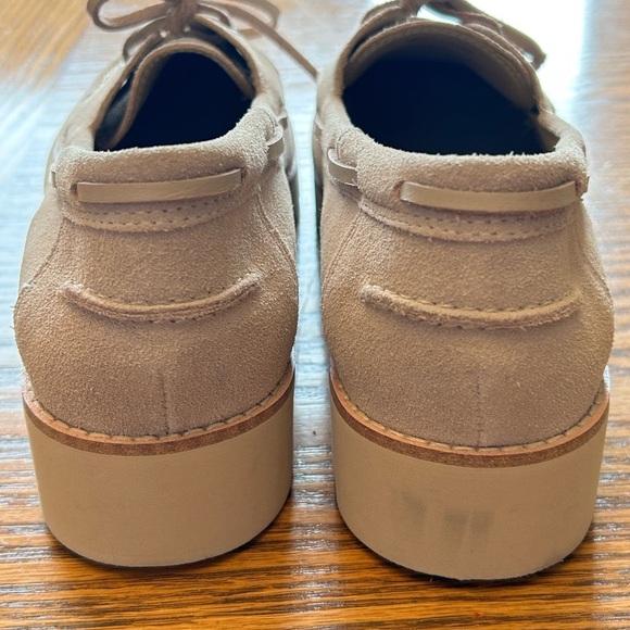 Donald J. Pliner HPHARLIE02 Cream Tan Suede Lace Up Loafers  display picture 2